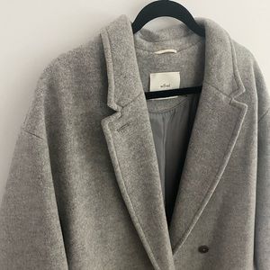 Wilfred Gray Wool Coat